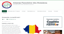 Desktop Screenshot of alianta-familiilor.ro